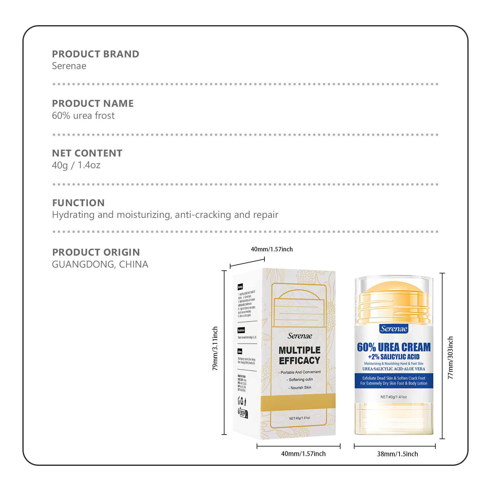 Crema per Piedi con 60% di Ure - Urea Foot Cream recensione e prezzo